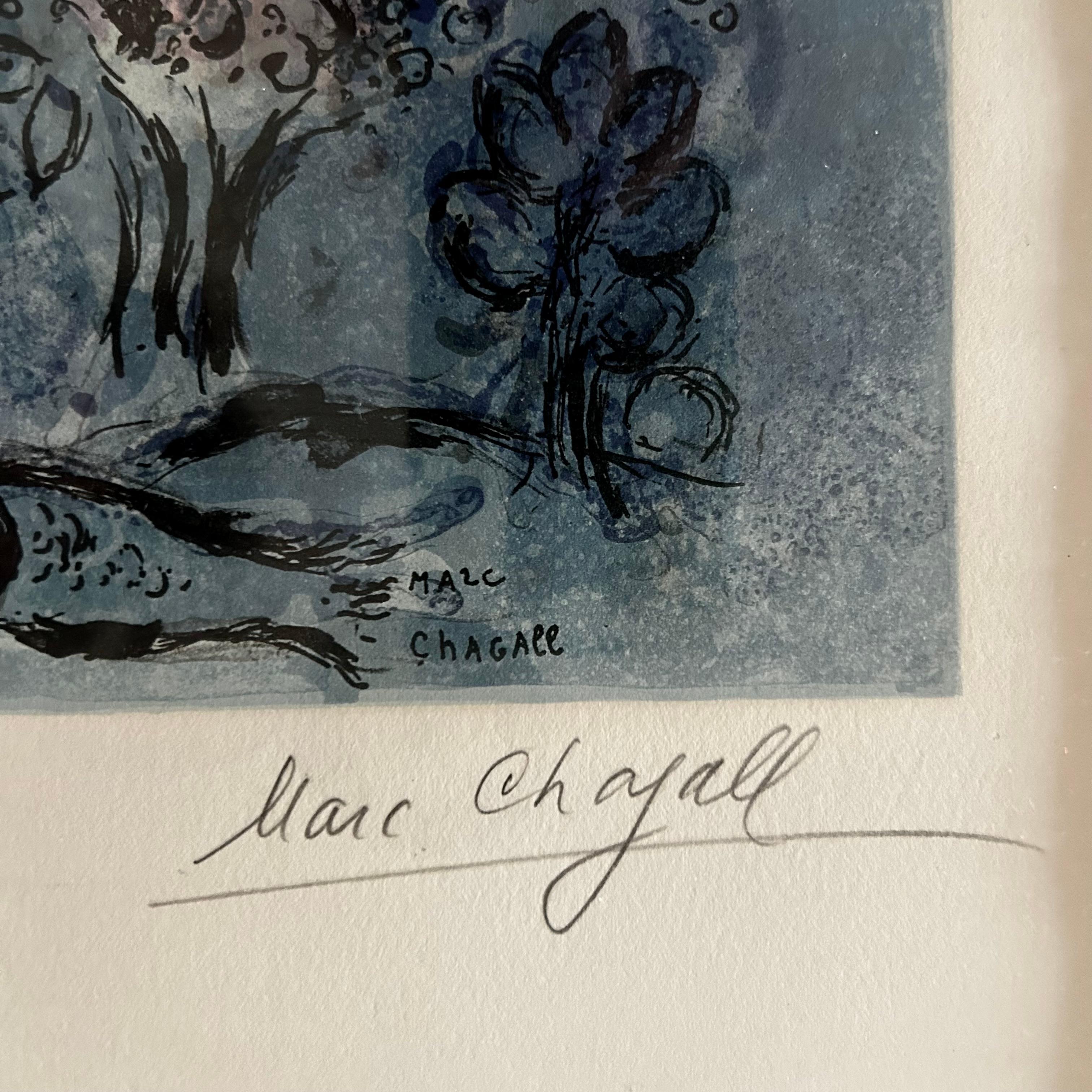 Jerusalem Windows, The Tribe of Benjamin 1964

Year: 1964.
Publisher: Charles Sorlier
Size: H 72.4cm x W 53.3cm
Medium: Lithograph
Edition: 150, this example is 73/150
Signature: Hand signed in pencil, March Chagall
Literature: Leymarie, Jean. Marc