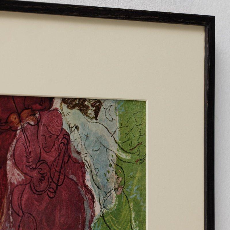 After Marc Chagall  Color Cliché  Editions du Chêne  1947  Framed im Angebot 5