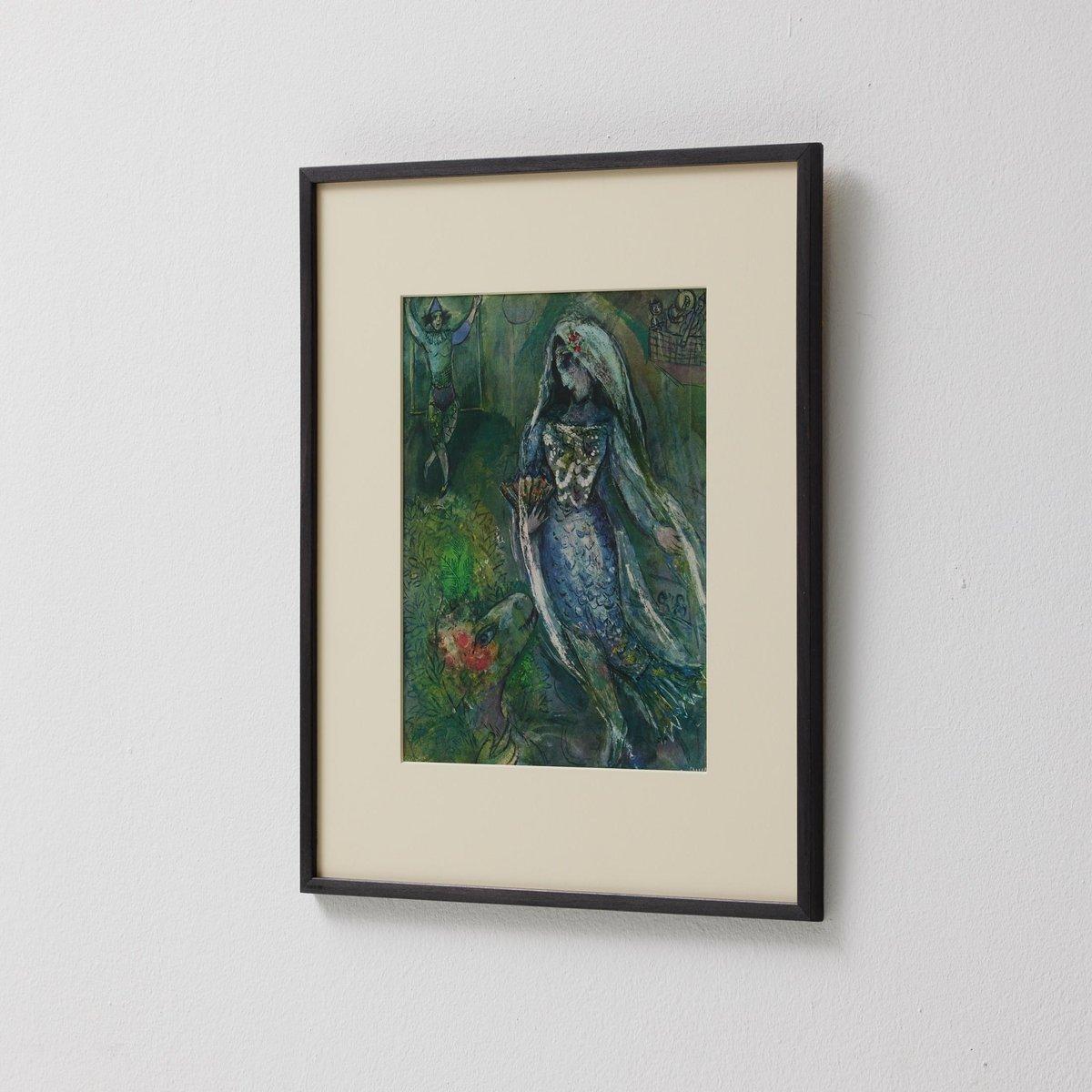 Nach Marc Chagall  Farbe Klischee  Editionen du Chêne  1947  Gerahmt (Moderne der Mitte des Jahrhunderts) im Angebot