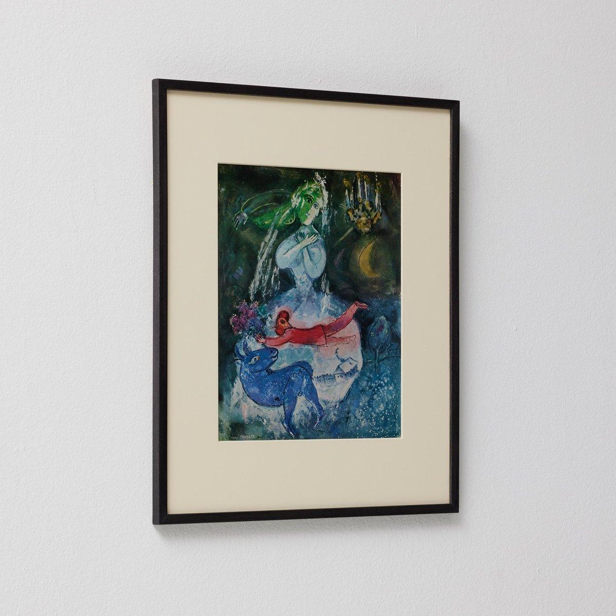 Nach Marc Chagall  Farbe Klischee  Editionen du Chêne  1947  Gerahmt (Französisch) im Angebot