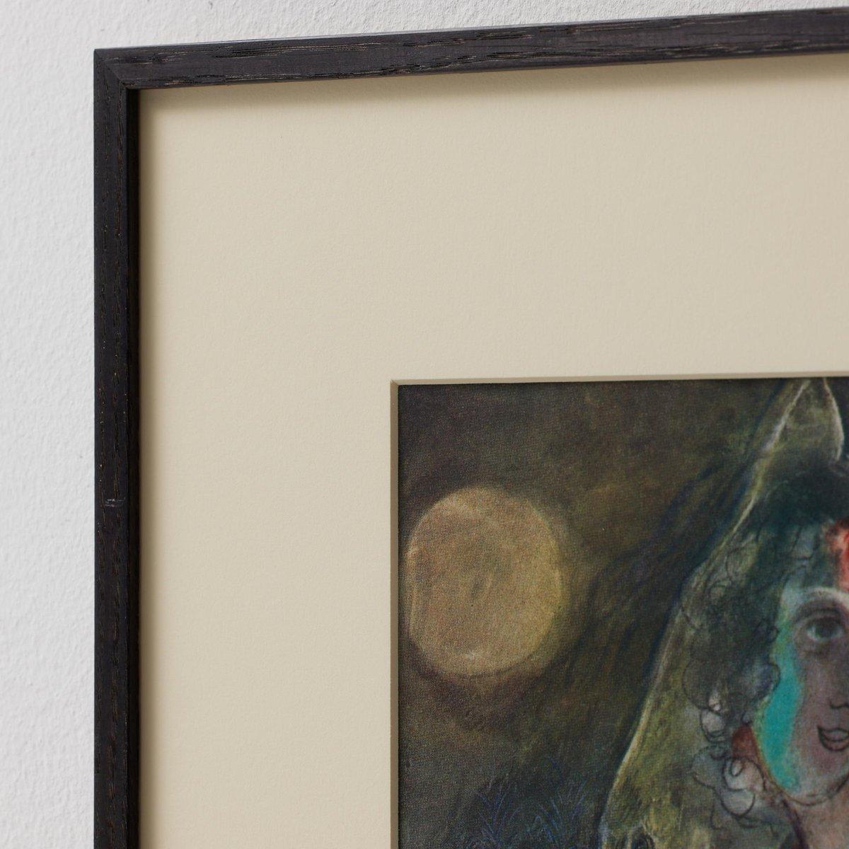 Nach Marc Chagall  Farbe Klischee  Editionen du Chêne  1947  Gerahmt (Französisch) im Angebot