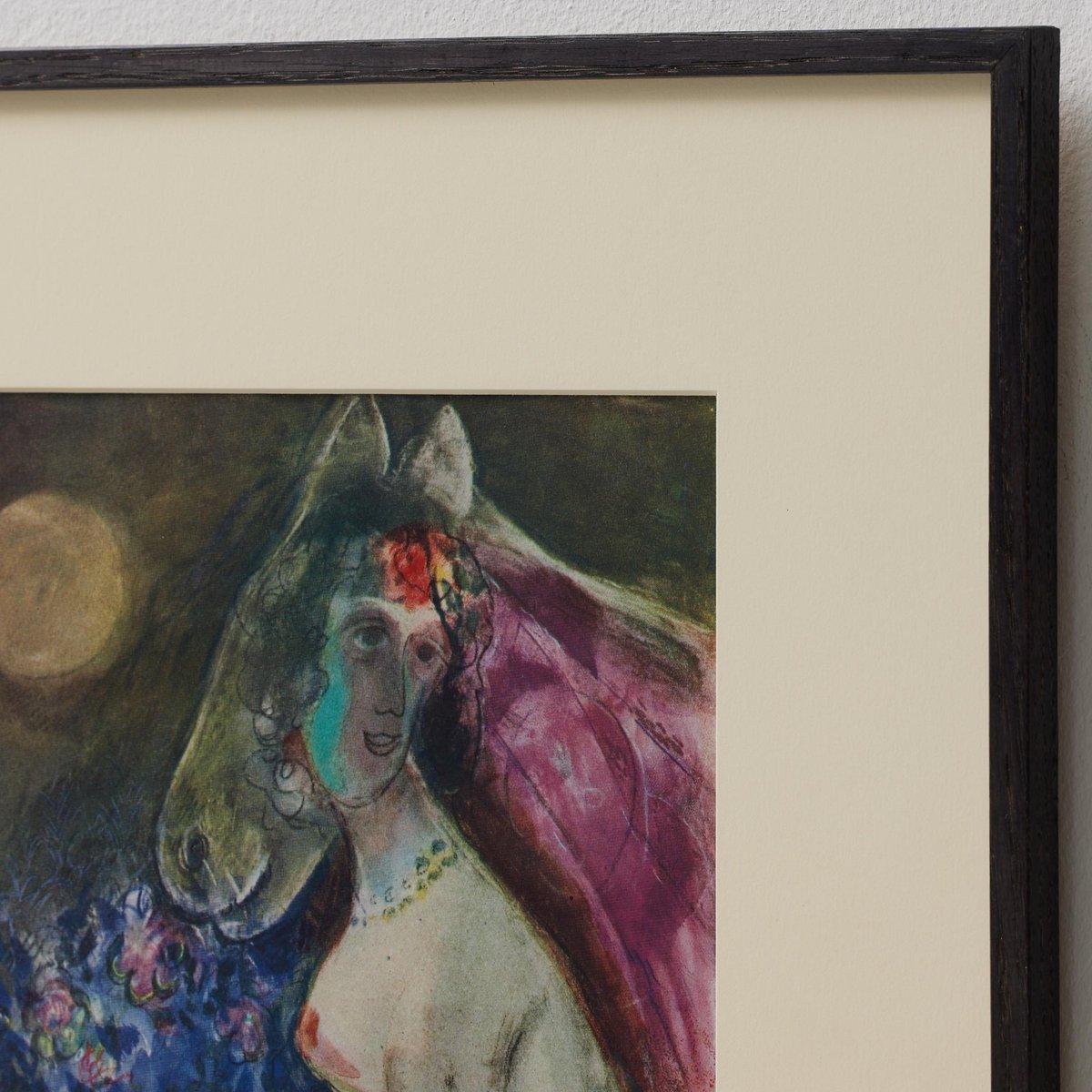 Nach Marc Chagall  Farbe Klischee  Editionen du Chêne  1947  Gerahmt im Zustand „Gut“ im Angebot in Barcelona, ES