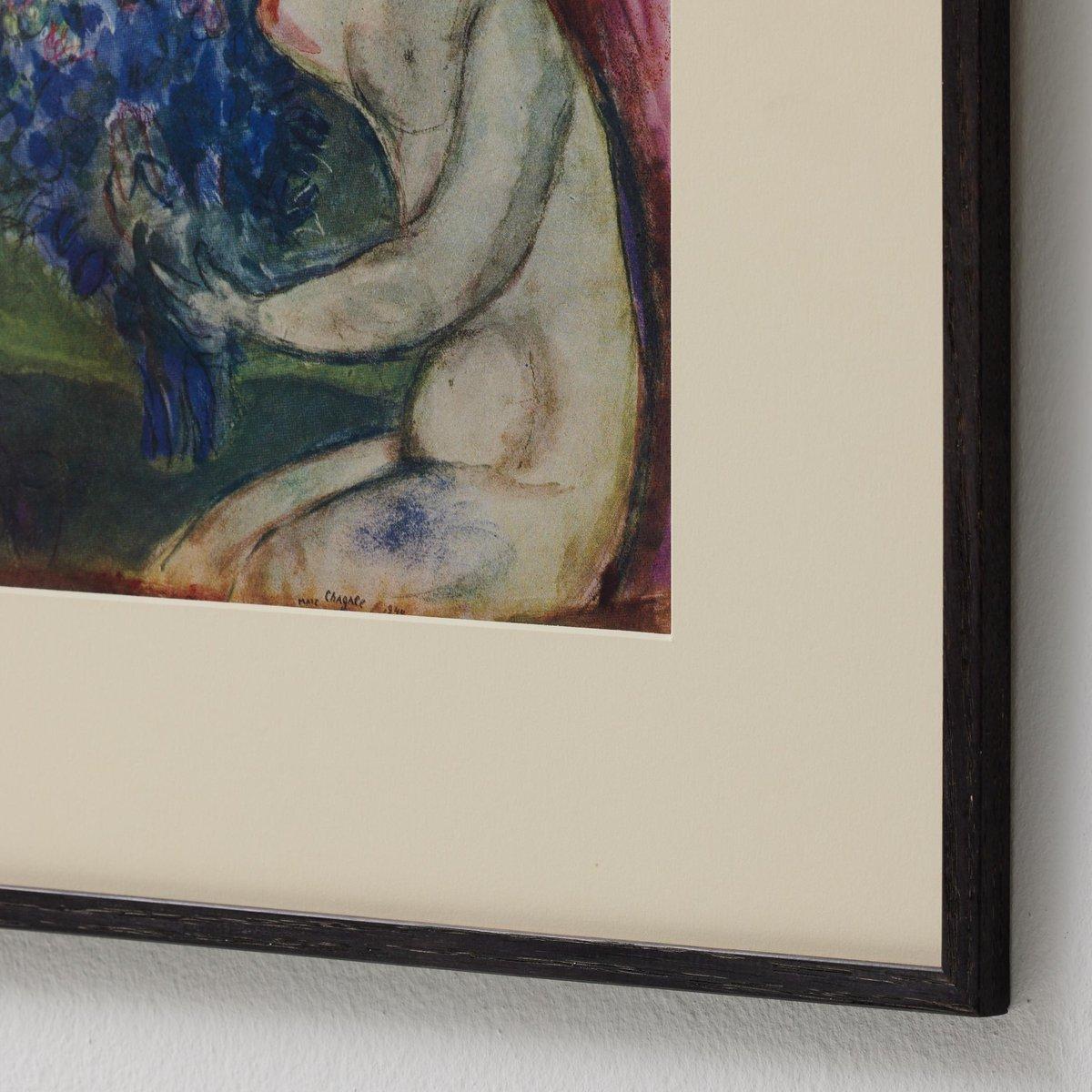 Nach Marc Chagall  Farbe Klischee  Editionen du Chêne  1947  Gerahmt (Mitte des 20. Jahrhunderts) im Angebot