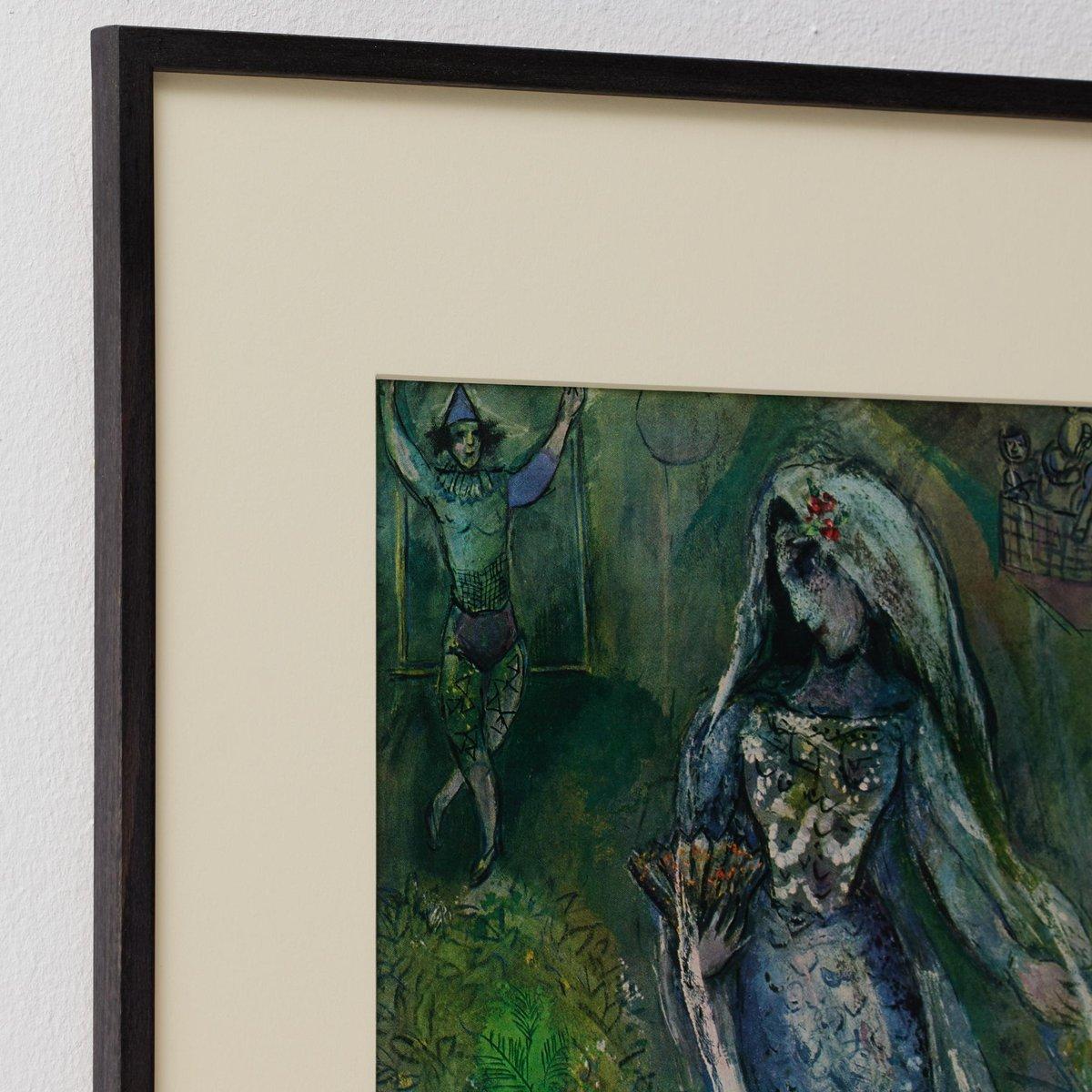 Nach Marc Chagall  Farbe Klischee  Editionen du Chêne  1947  Gerahmt (Mitte des 20. Jahrhunderts) im Angebot