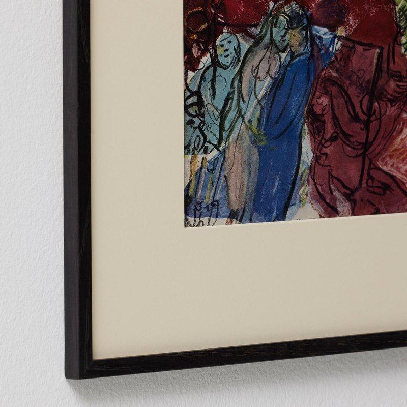Nach Marc Chagall  Farbe Klischee  Editionen du Chêne  1947  Gerahmt (Mitte des 20. Jahrhunderts) im Angebot