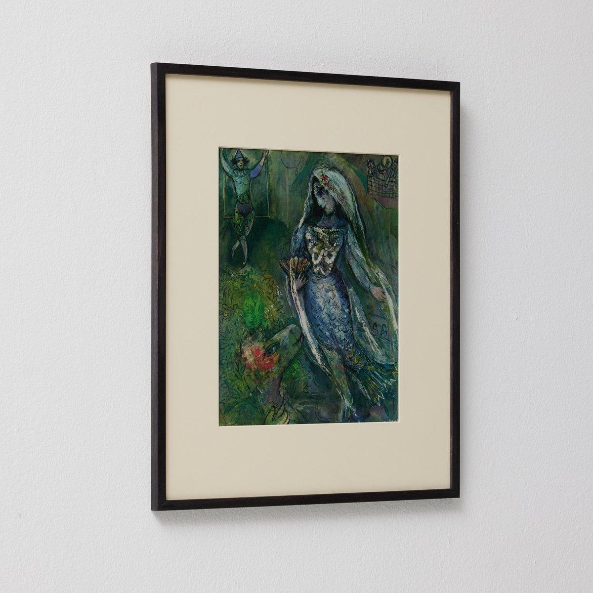 Nach Marc Chagall  Farbe Klischee  Editionen du Chêne  1947  Gerahmt (Papier) im Angebot