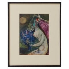 After Marc Chagall  Color Cliché  Editions du Chêne  1947  Framed