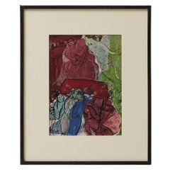 After Marc Chagall  Color Cliché  Editions du Chêne  1947  Framed