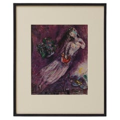After Marc Chagall  Color Cliché  Editions du Chêne  1947  Framed