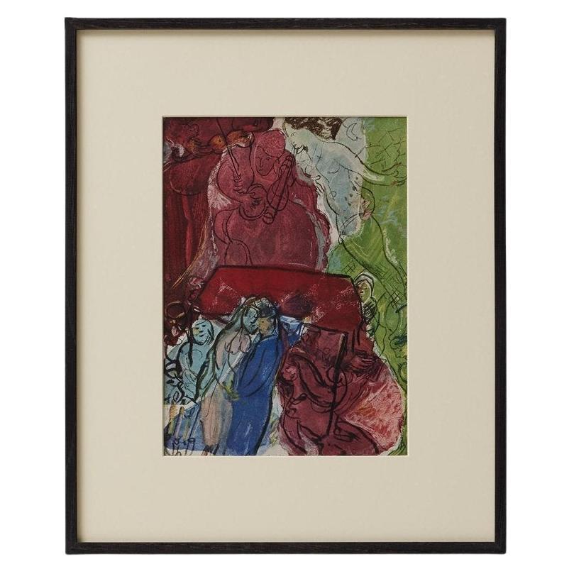 After Marc Chagall  Color Cliché  Editions du Chêne  1947  Framed im Angebot