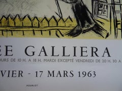 After Marc CHAGALL : Circus, Revolution - Lithograph exhibition poster - Mourlot