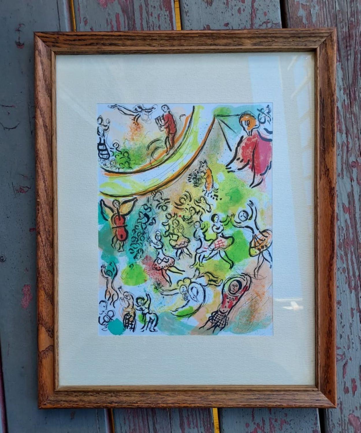 After Marc Chagall  Lithographe Ceiling of the Paris Opera - Print by (after) Marc Chagall