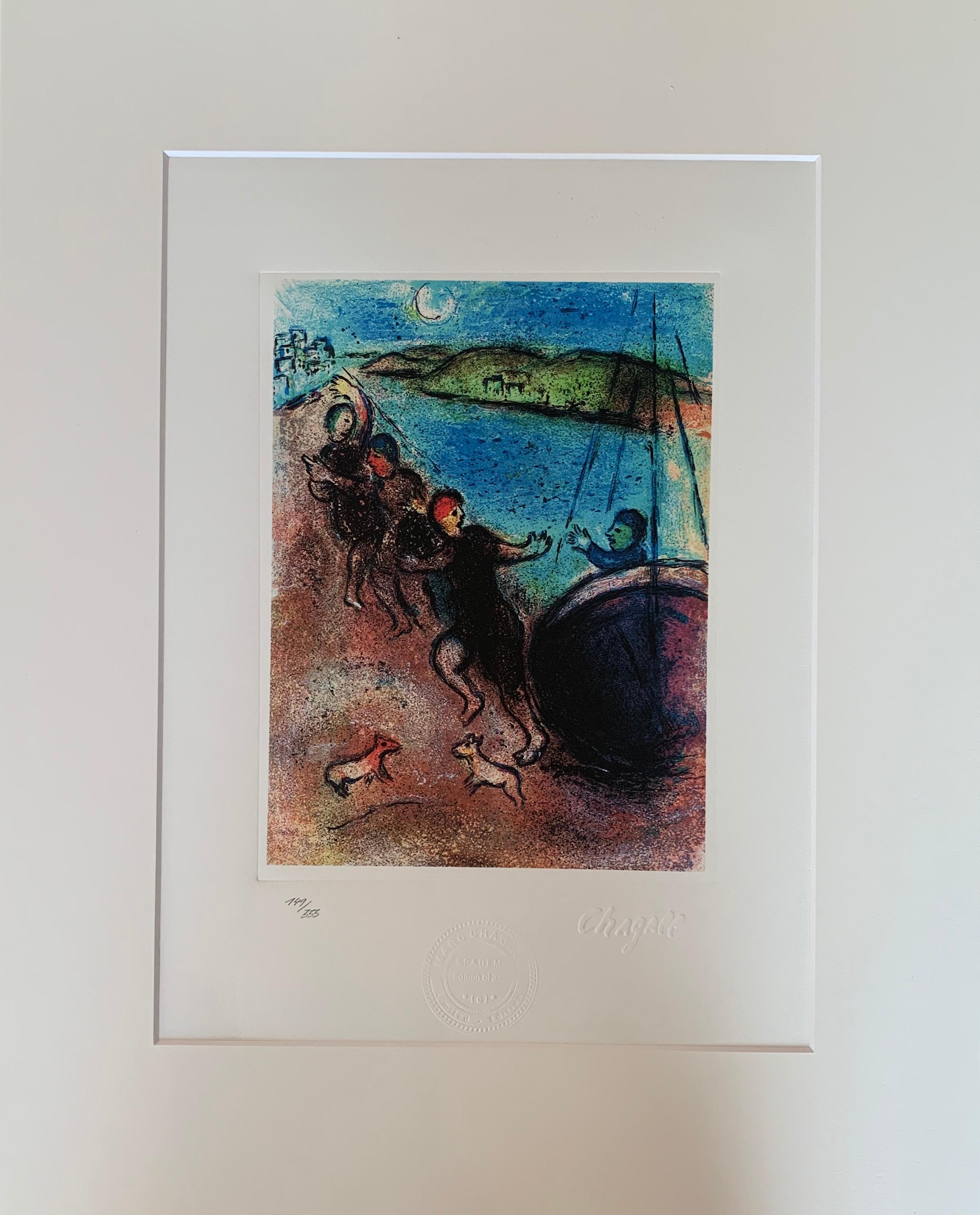 (after) Marc Chagall Figurative Print - Arabian Nights - Original Lithograph - platesigned - numbered