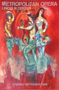 "Carmen", Metropolitan Opera Lincoln Center Lithograph by Marc Chagall 1966