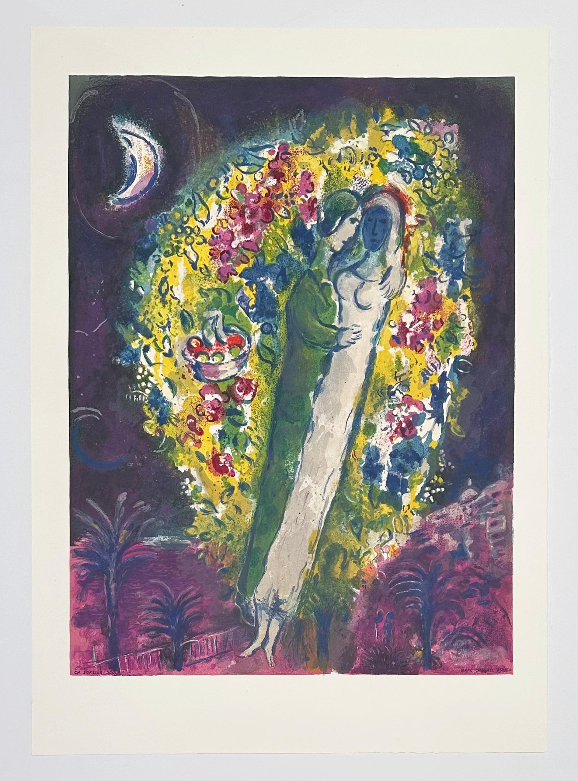 Couple in the Mimosas, from Nice and the Cote d'Azur (Unsigned Proof) For Sale 2
