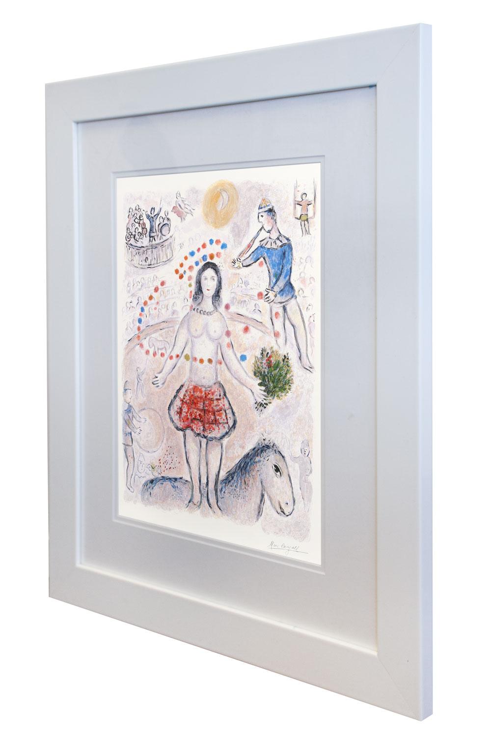 Danseuse au Flöte – Print von (after) Marc Chagall