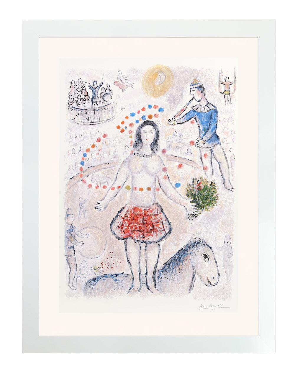 (after) Marc Chagall Abstract Print - Danseuse au Flutiste