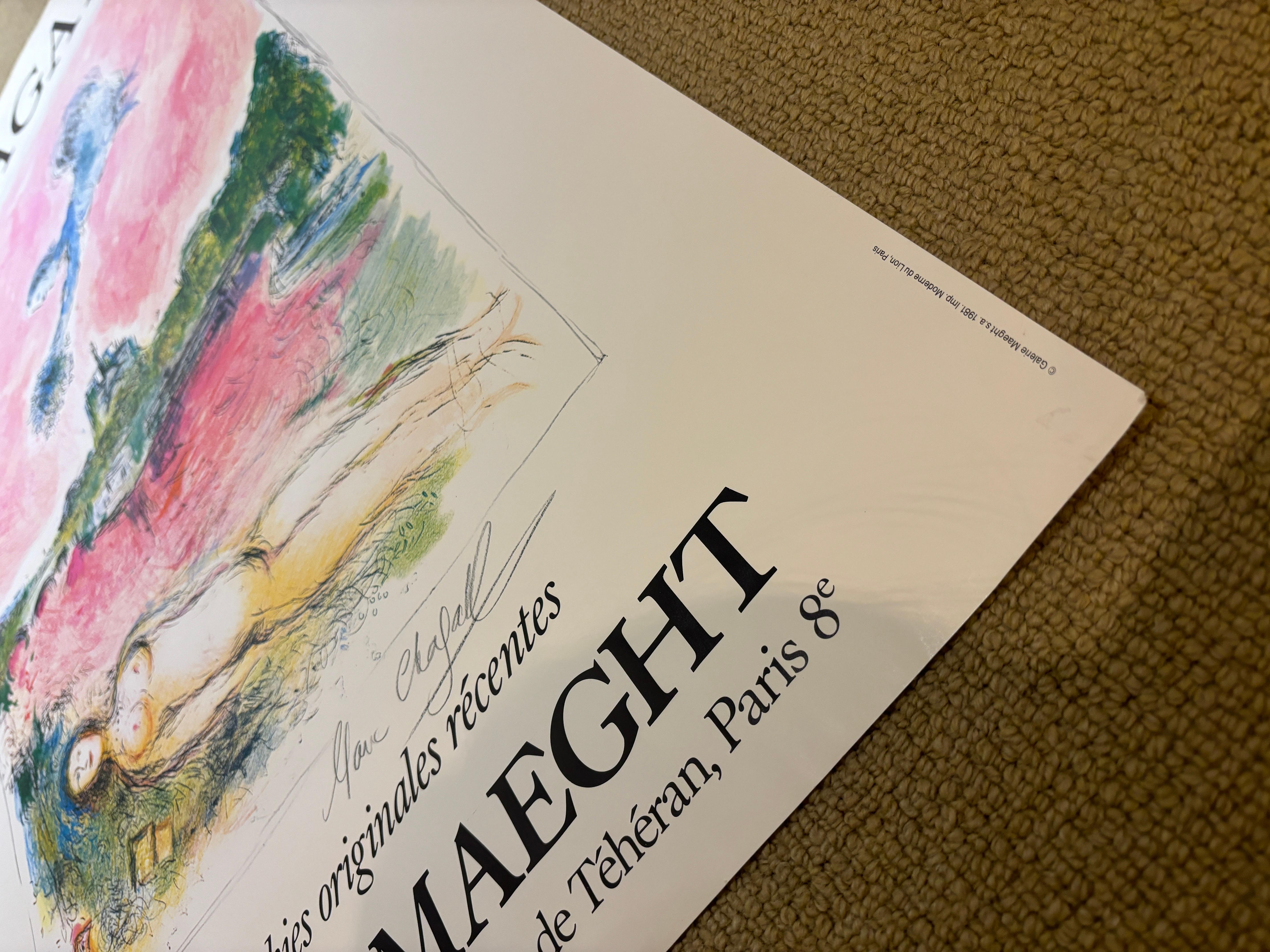 Exhibition Poster 'Vue sur Notre Dame Cathedral' Signed For Sale 2