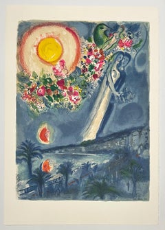 Fiances in the Sky at Nice, from Nice and the Cote d'Azur (Unsigned Proof)