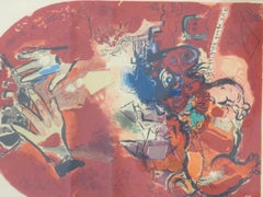 Framed Marc Chagall lithograph, "Tribe of Judah"