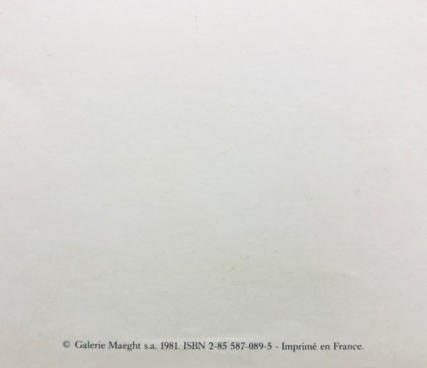 Full Booklet-Lithographies originales: Derrière le miroir. Galerie Maeght.  For Sale 1