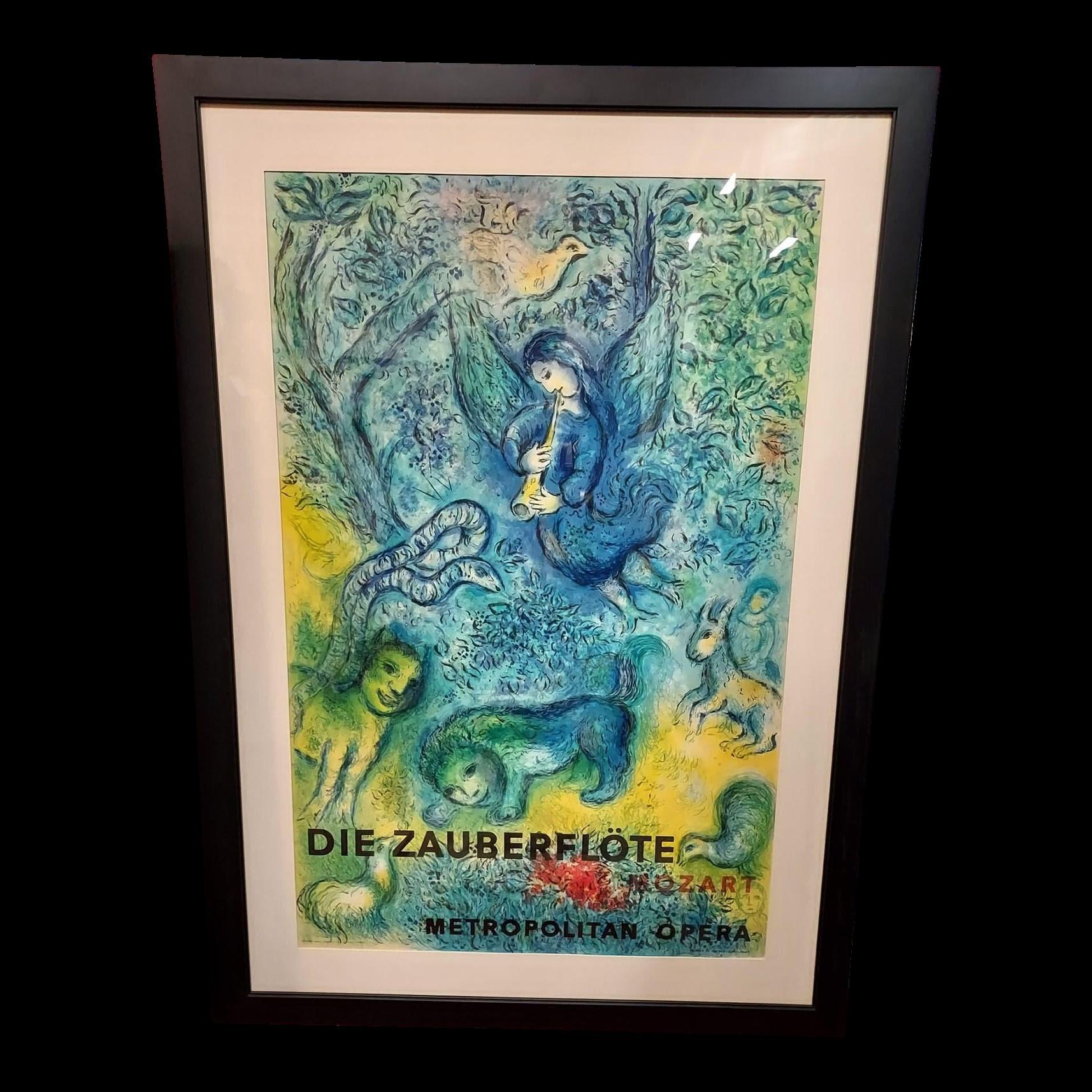 Figur Aus Die Zauberflöte 8 Marc Chagall Die Zauberflote, Original Lithograph Poster by Mourlot