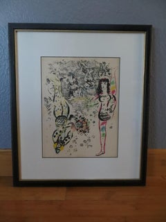   Marc Chagall  Lithographe L'Acrobate 