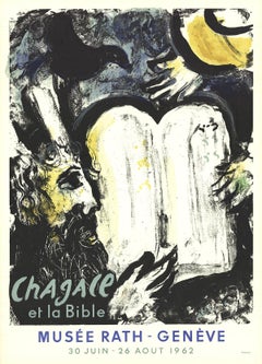 Marc Chagall-Moses and the Tablets of the Law-29.75" x 21.25"-Poster-1962