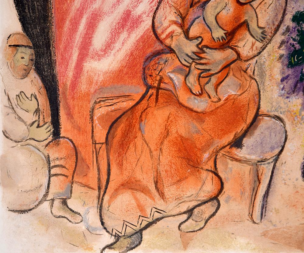 Maternit (Maternity), 1954 - Beige Figurative Print par Marc Chagall