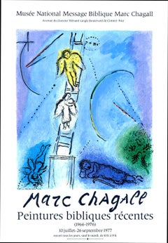 Original Marc Chagall Peintures Bibliques Recentes  Jacob's Ladder exhibition