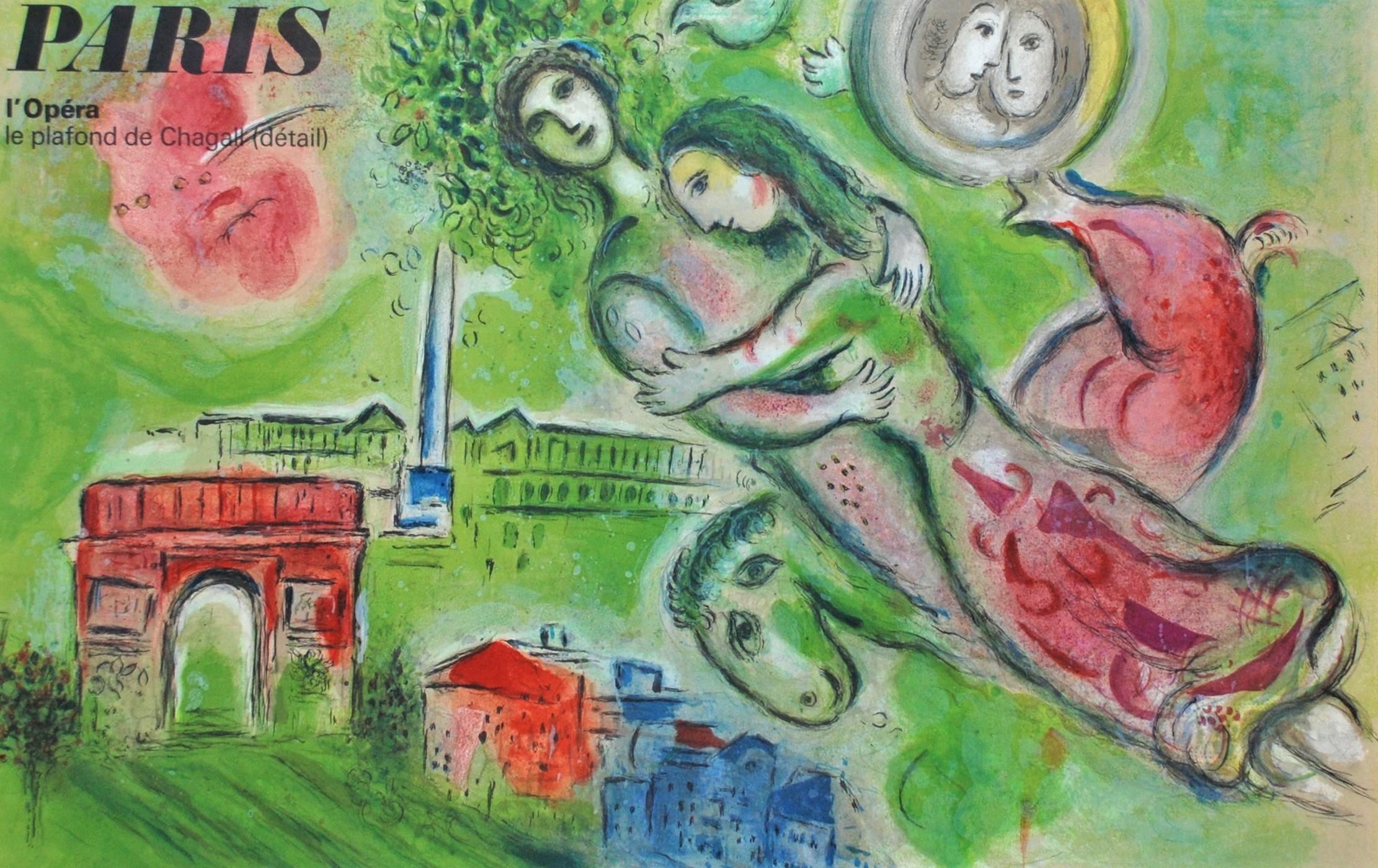 (after) Marc Chagall Landscape Print - Romeo and Juliet