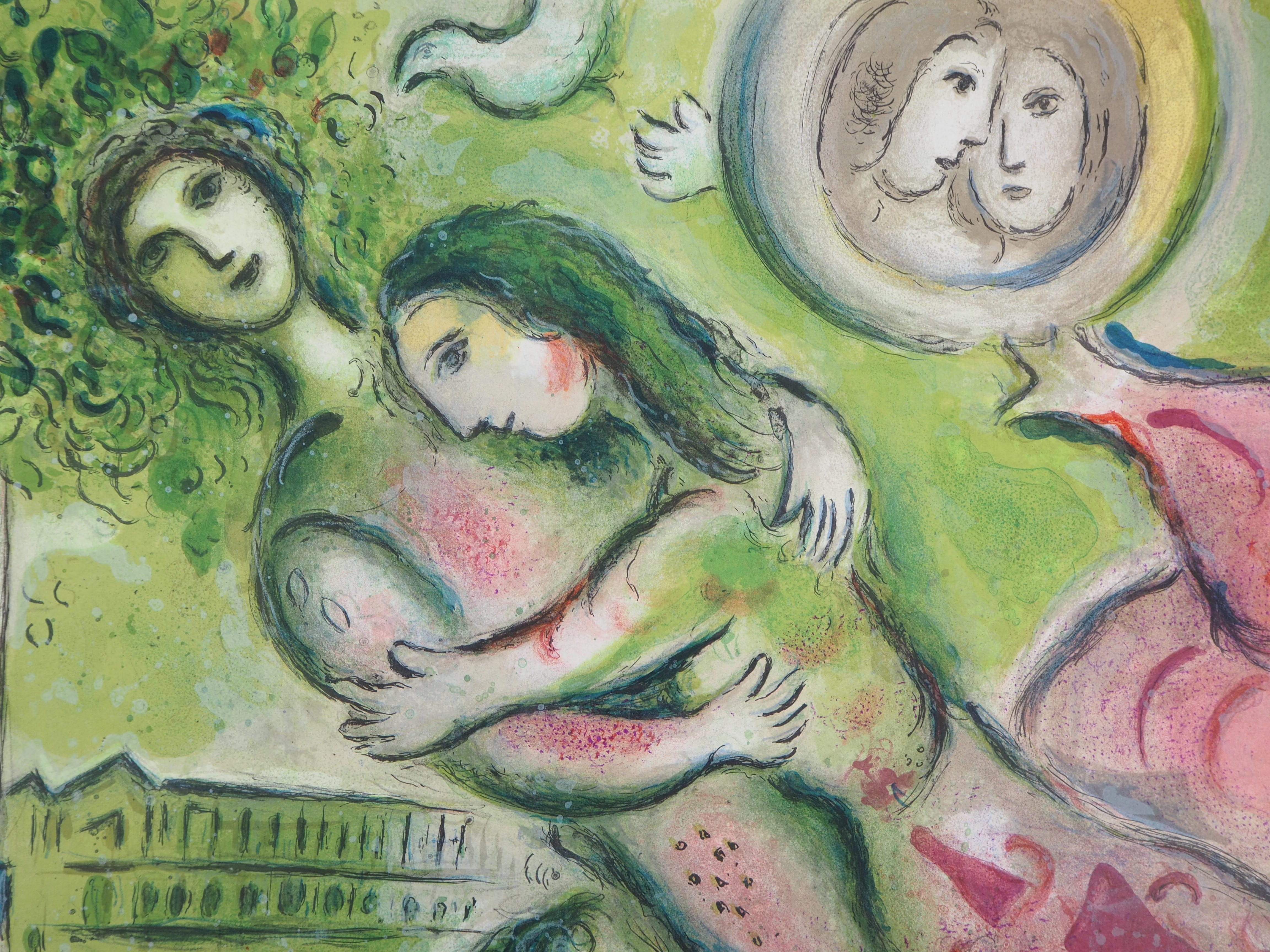 Romeo e Giulietta (Opera di Paris) - Litografia, Mourlot Paris 1965 - Print Moderno di (after) Marc Chagall