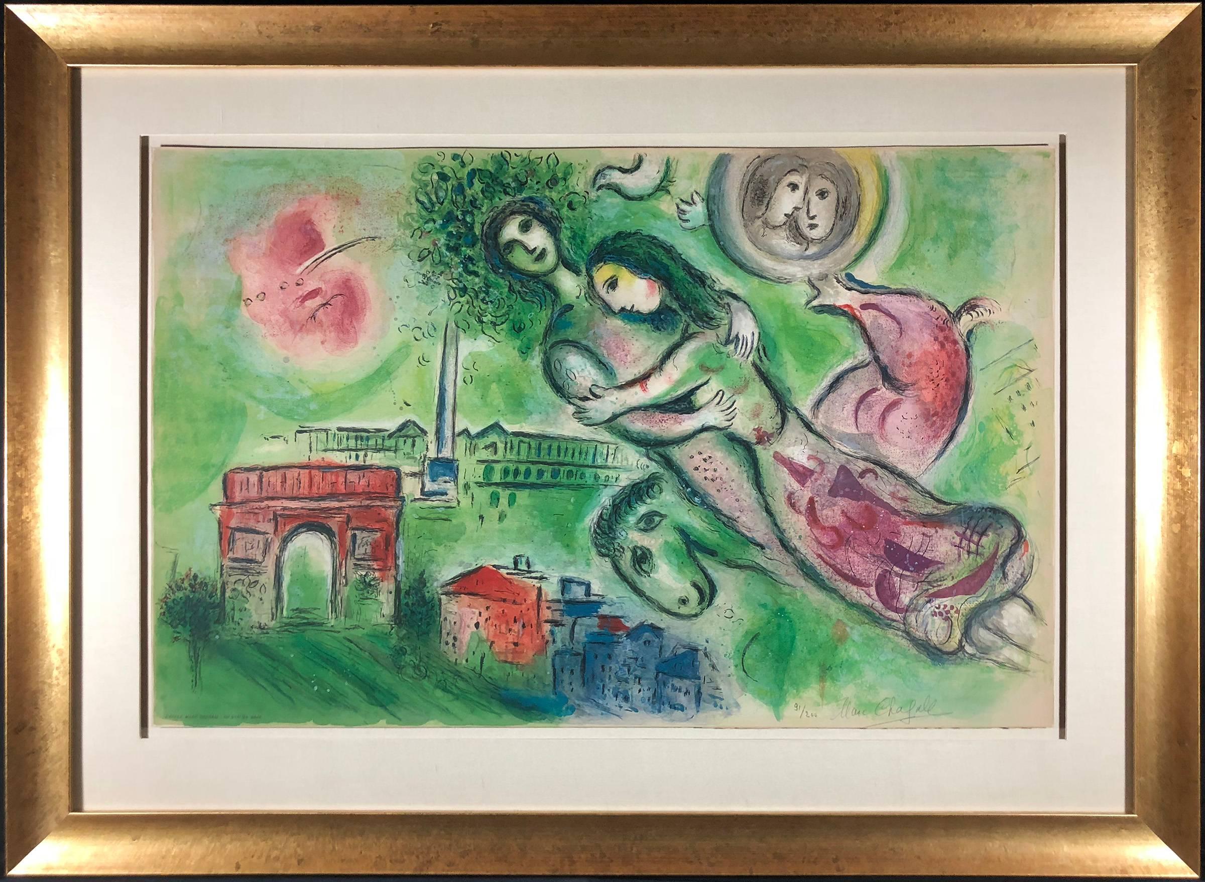 Romeo et Juliette (Signed) - Print by (after) Marc Chagall