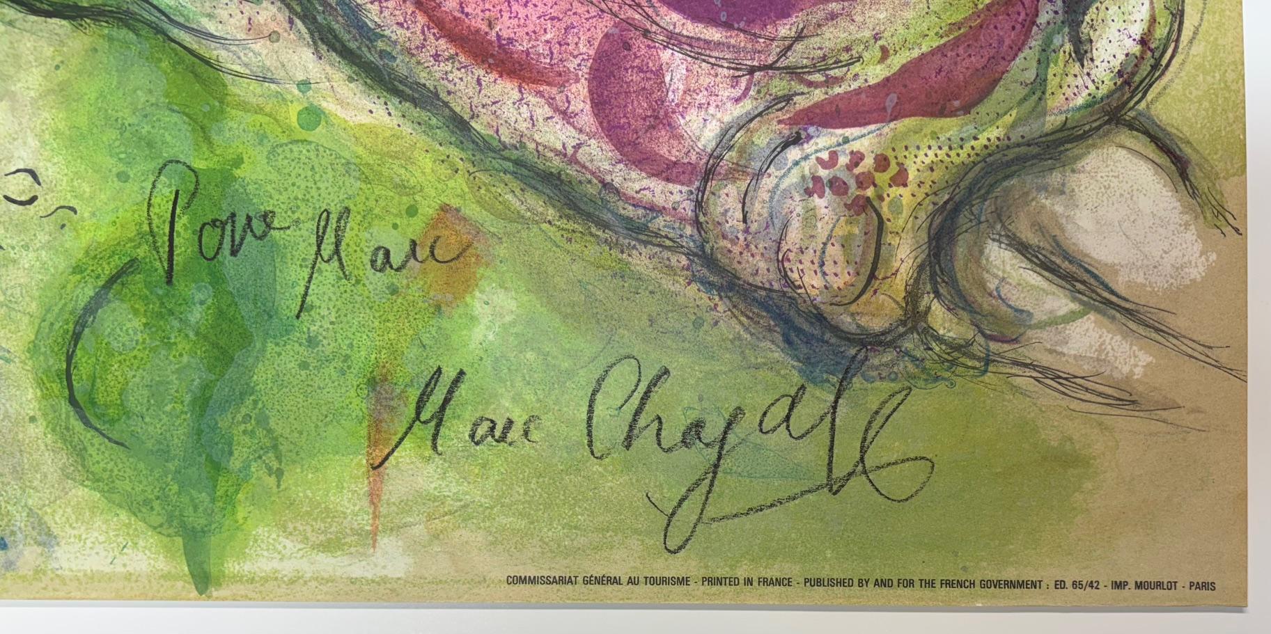 ChagalRoméo et Juliette / París, Le Plafond de l'Opéra - Firmado a mano 