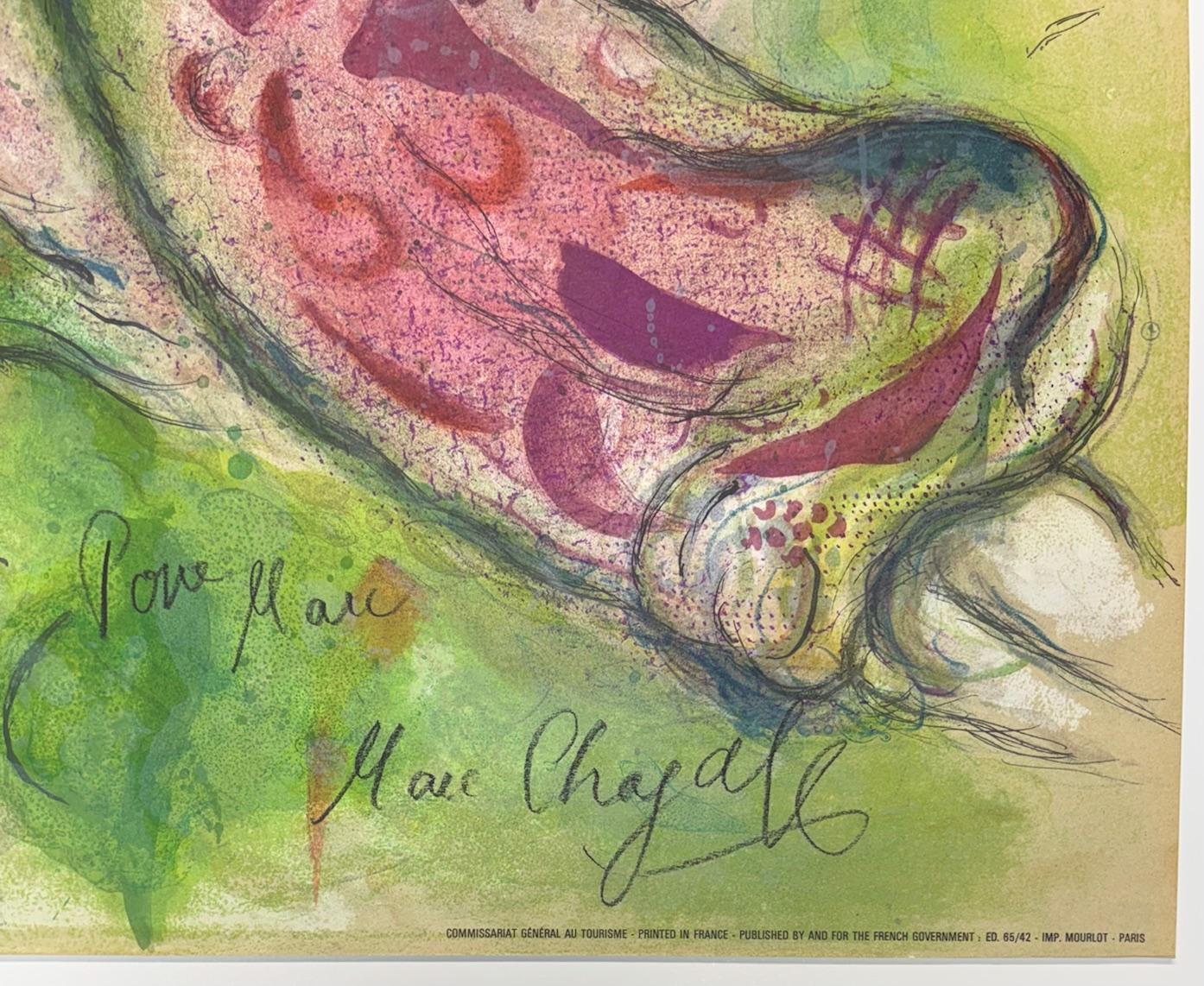 ChagalRoméo et Juliette / París, Le Plafond de l'Opéra - Firmado a mano 
