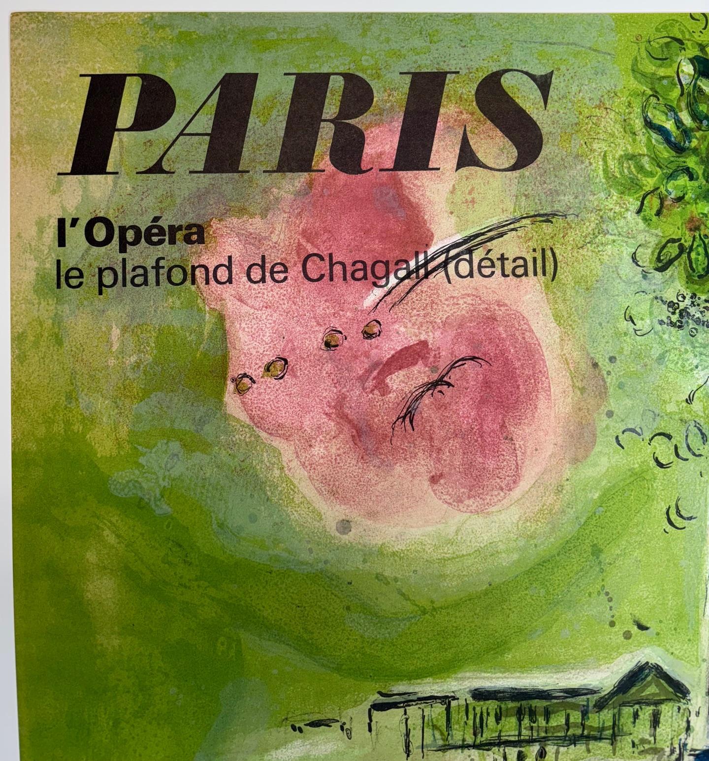 ChagalRoméo et Juliette / París, Le Plafond de l'Opéra - Firmado a mano 