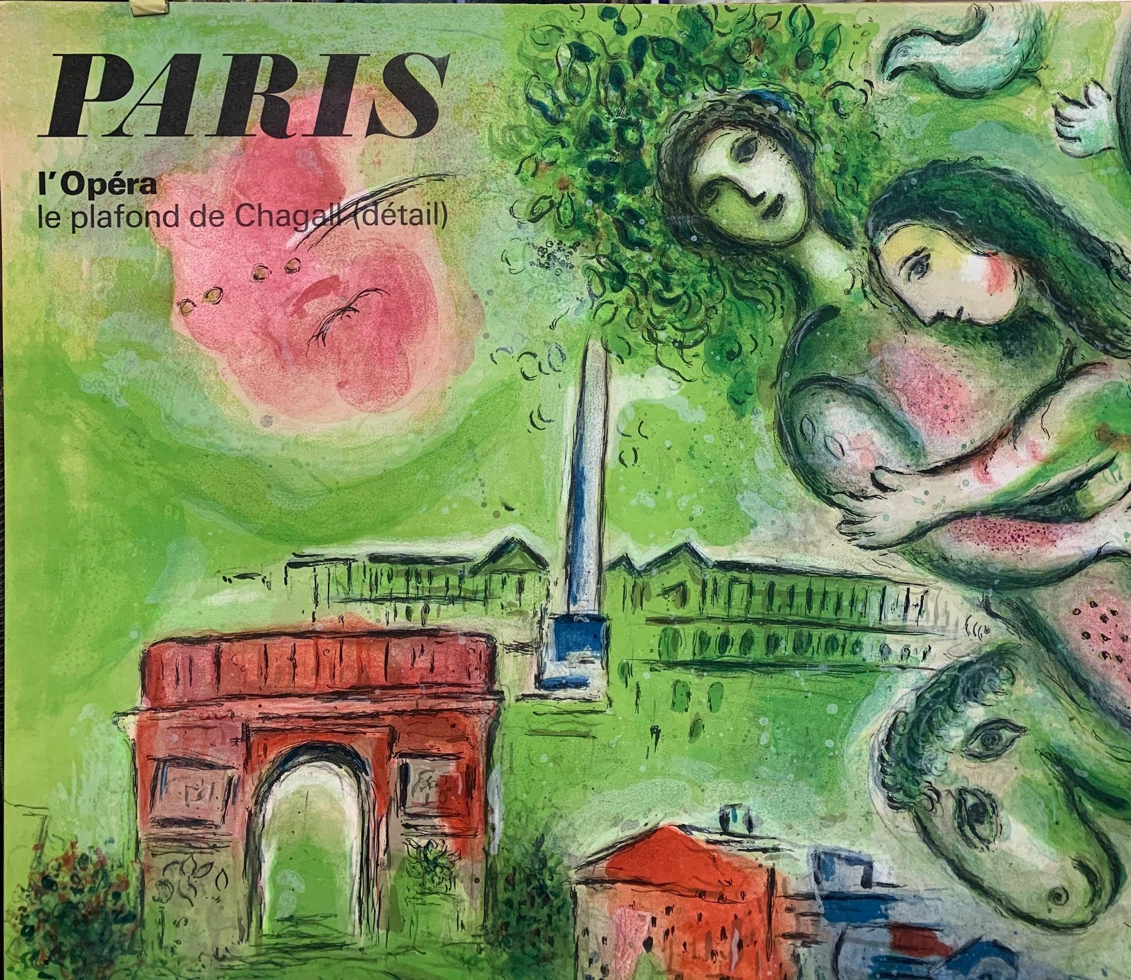 ChagalRoméo et Juliette / París, Le Plafond de l'Opéra - Firmado a mano 
