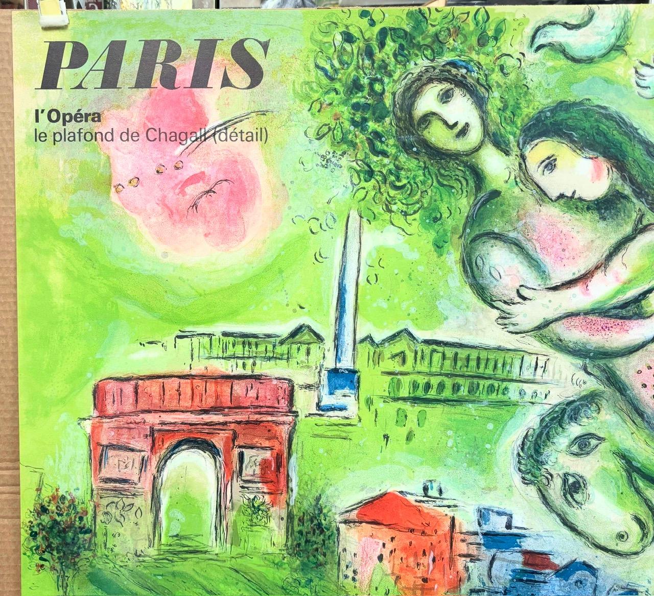 ChagalRoméo et Juliette / París, Le Plafond de l'Opéra - Firmado a mano 