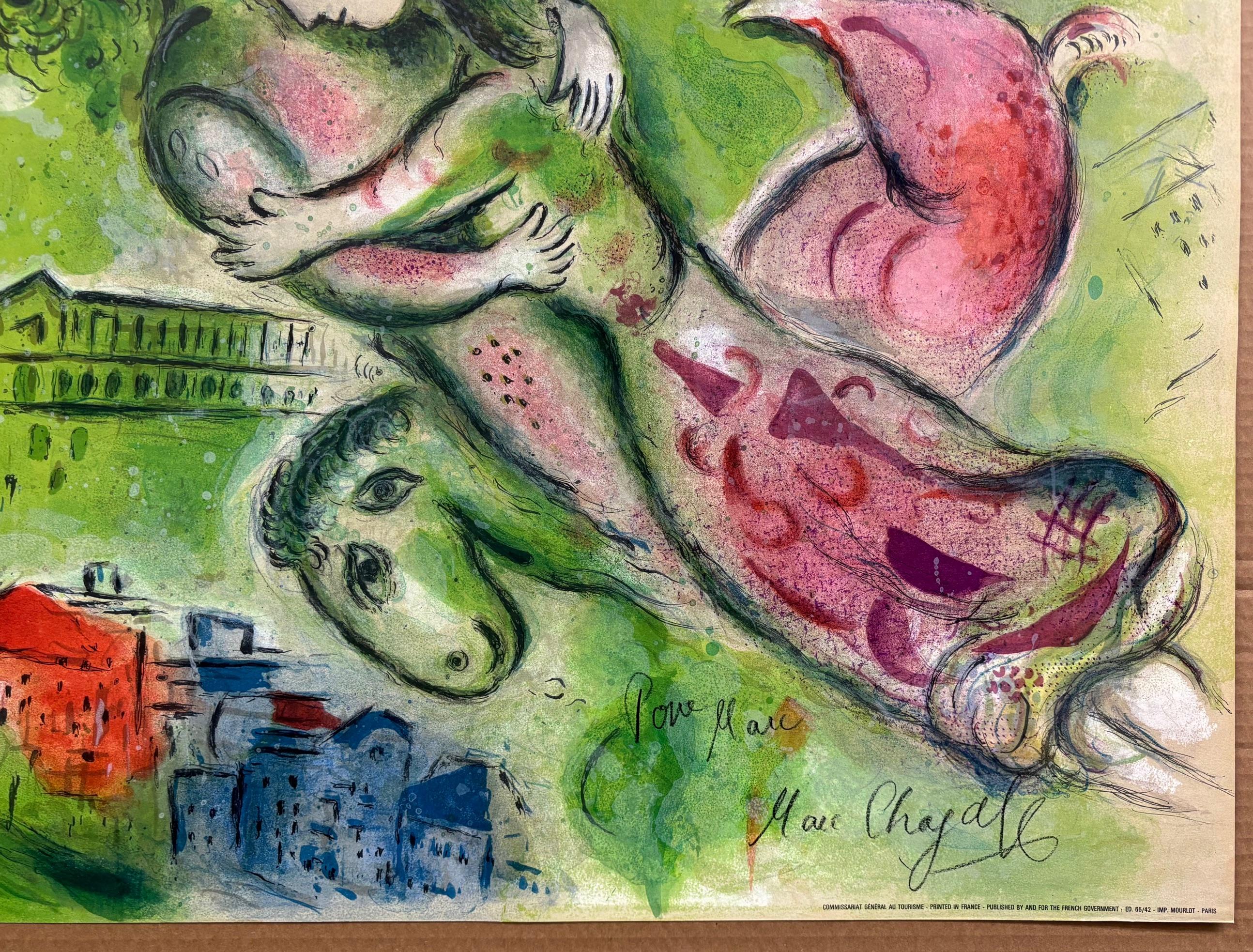 ChagalRoméo et Juliette / París, Le Plafond de l'Opéra - Firmado a mano 