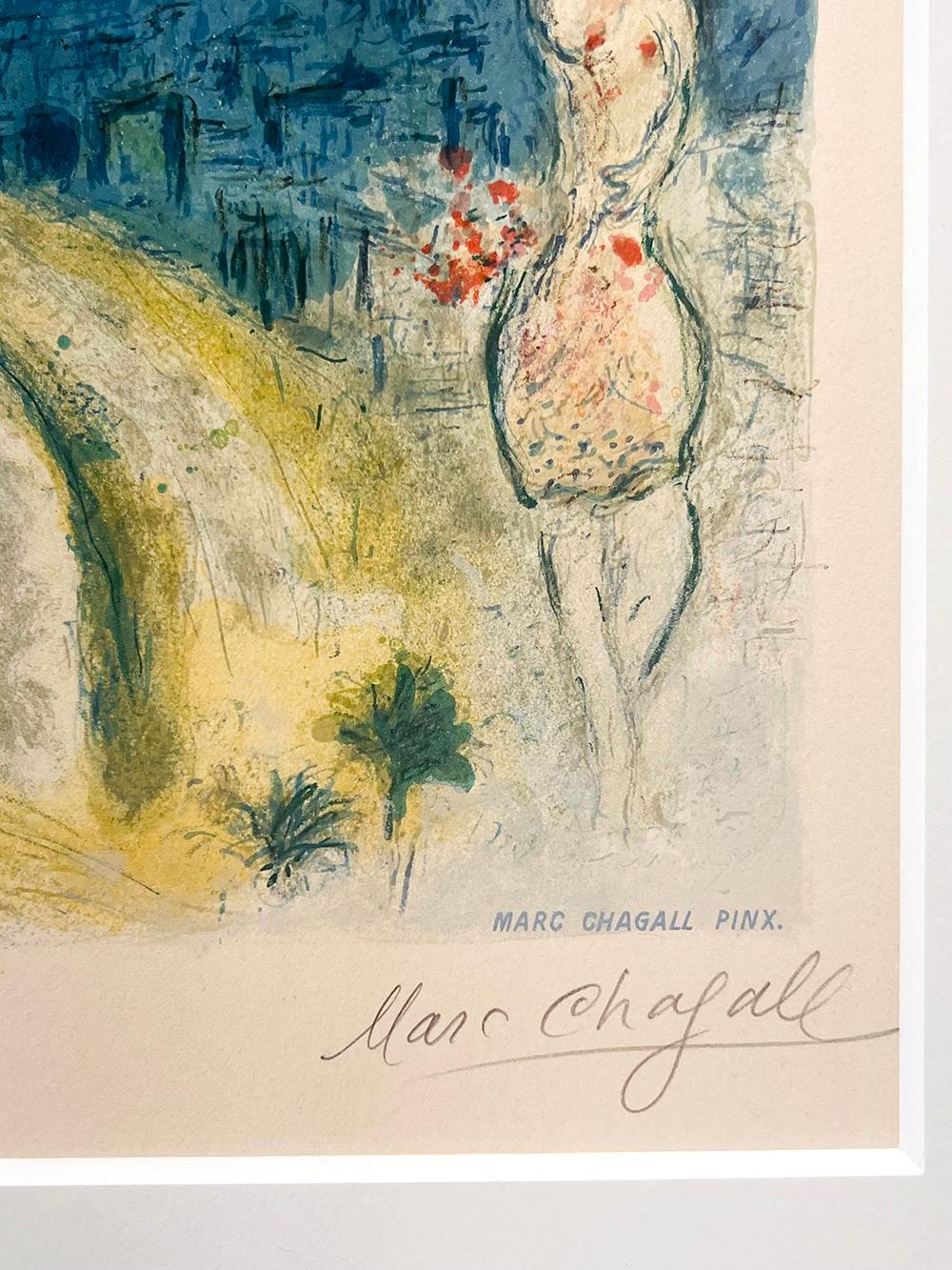 Roses et Mimosa (Roses and Mimosa) from Nice & the Côte d’Azur - Modern Print by (after) Marc Chagall