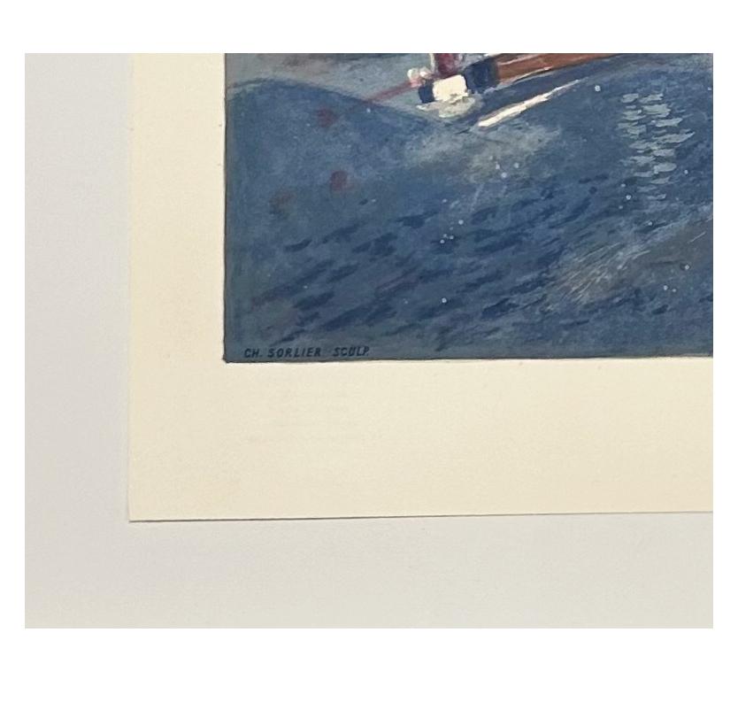 Siren with Pine, from Nice and the Cote d'Azur (Unsigned Proof) For Sale 1