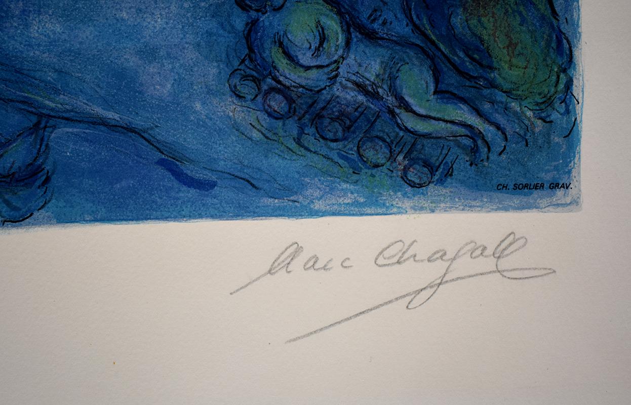 L'ange avec le bougeoir - Art français, russe - Lithographie - fauvisme - Fauvisme Print par (after) Marc Chagall