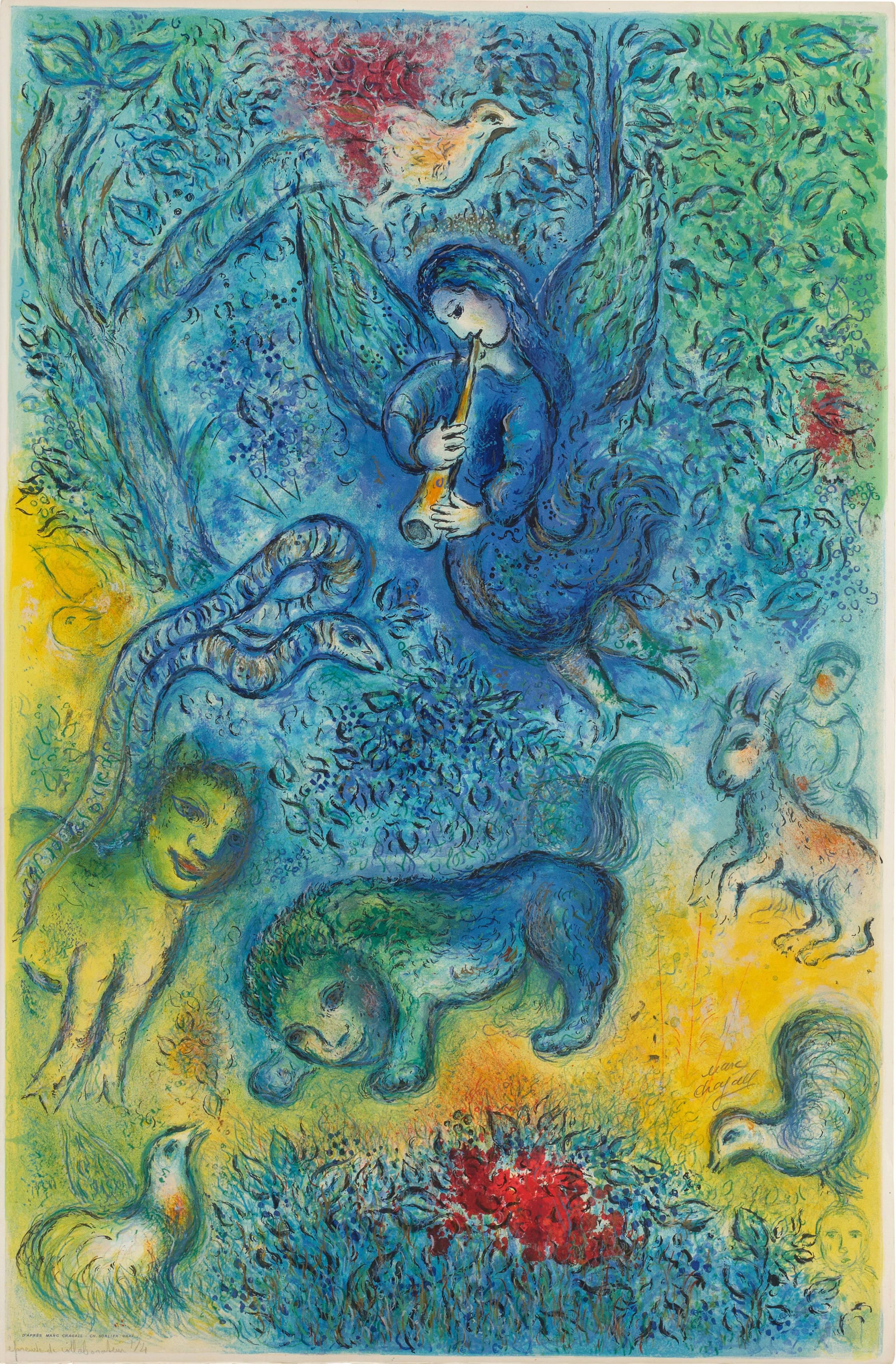 The Magic Flute, Lithograph, 1967, Modern, Signed