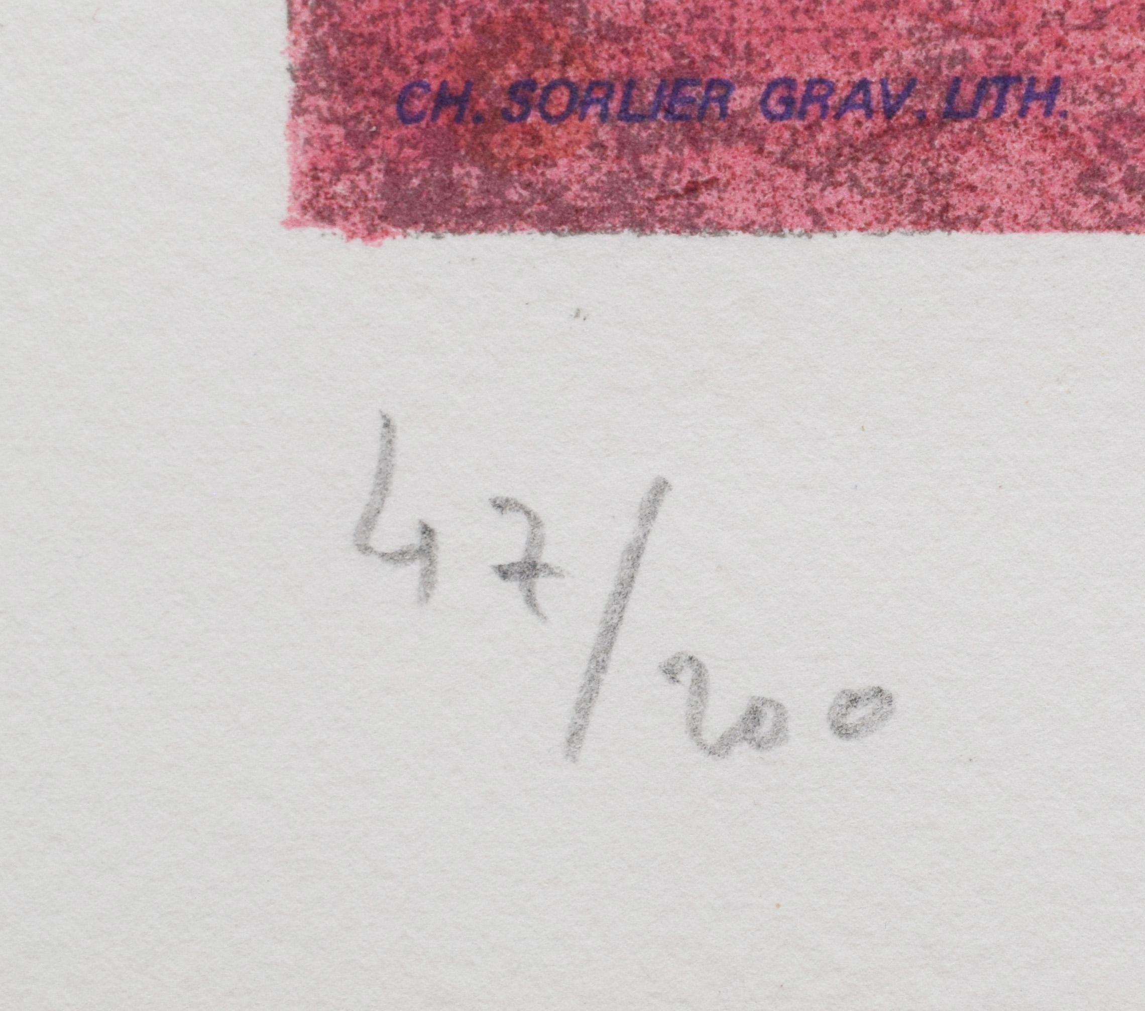 Questa litografia è firmata a mano a matita dall'artista 