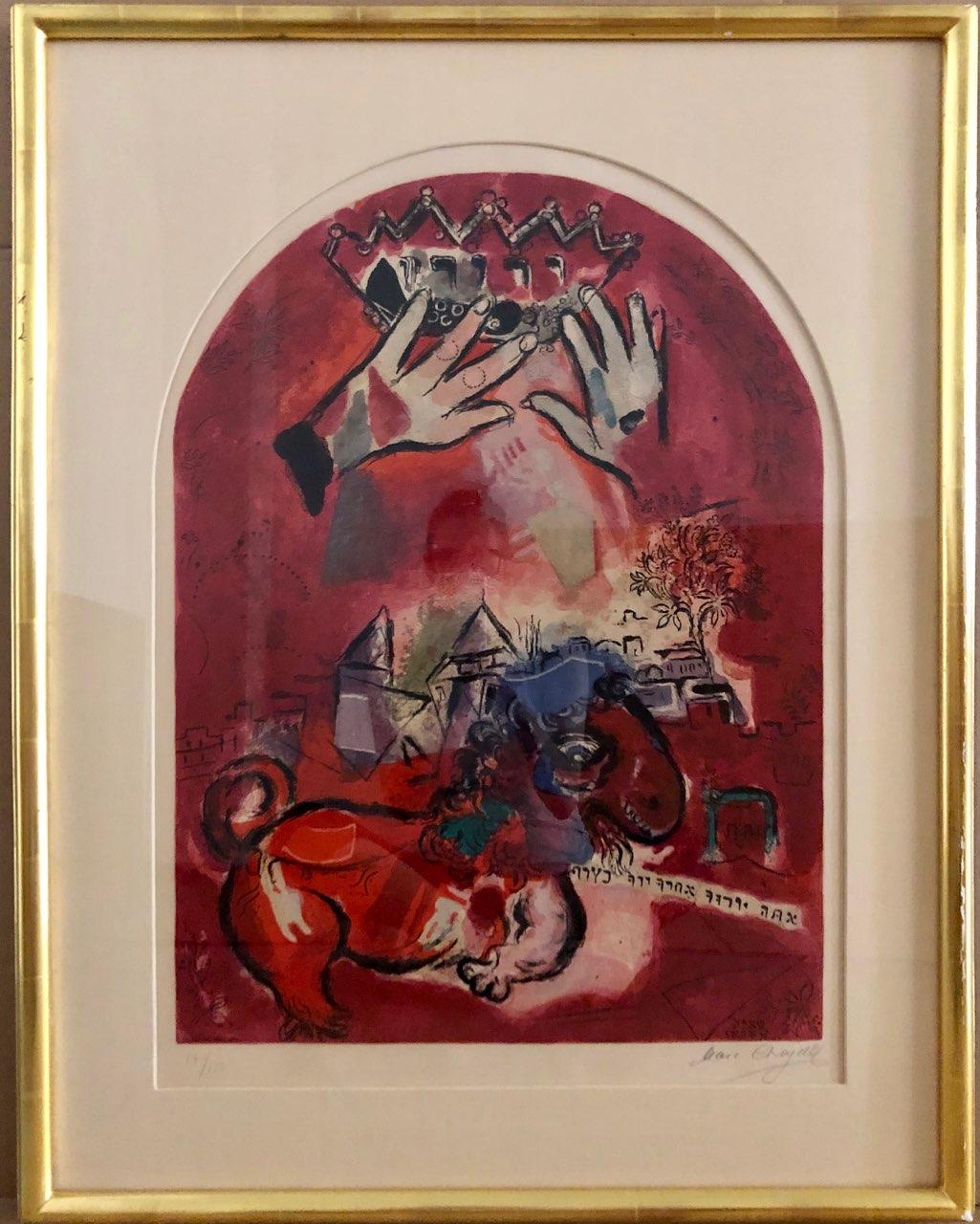 (after) Marc Chagall Abstract Print - The Tribe of Judah, Lithograph, Hand-Signed