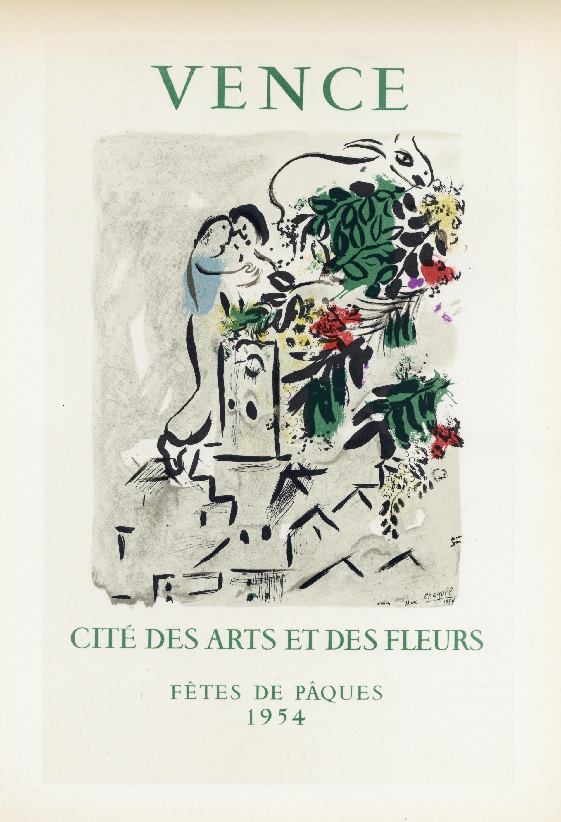 "Vence, Fetes de Paques" lithograph poster - Print by (after) Marc Chagall