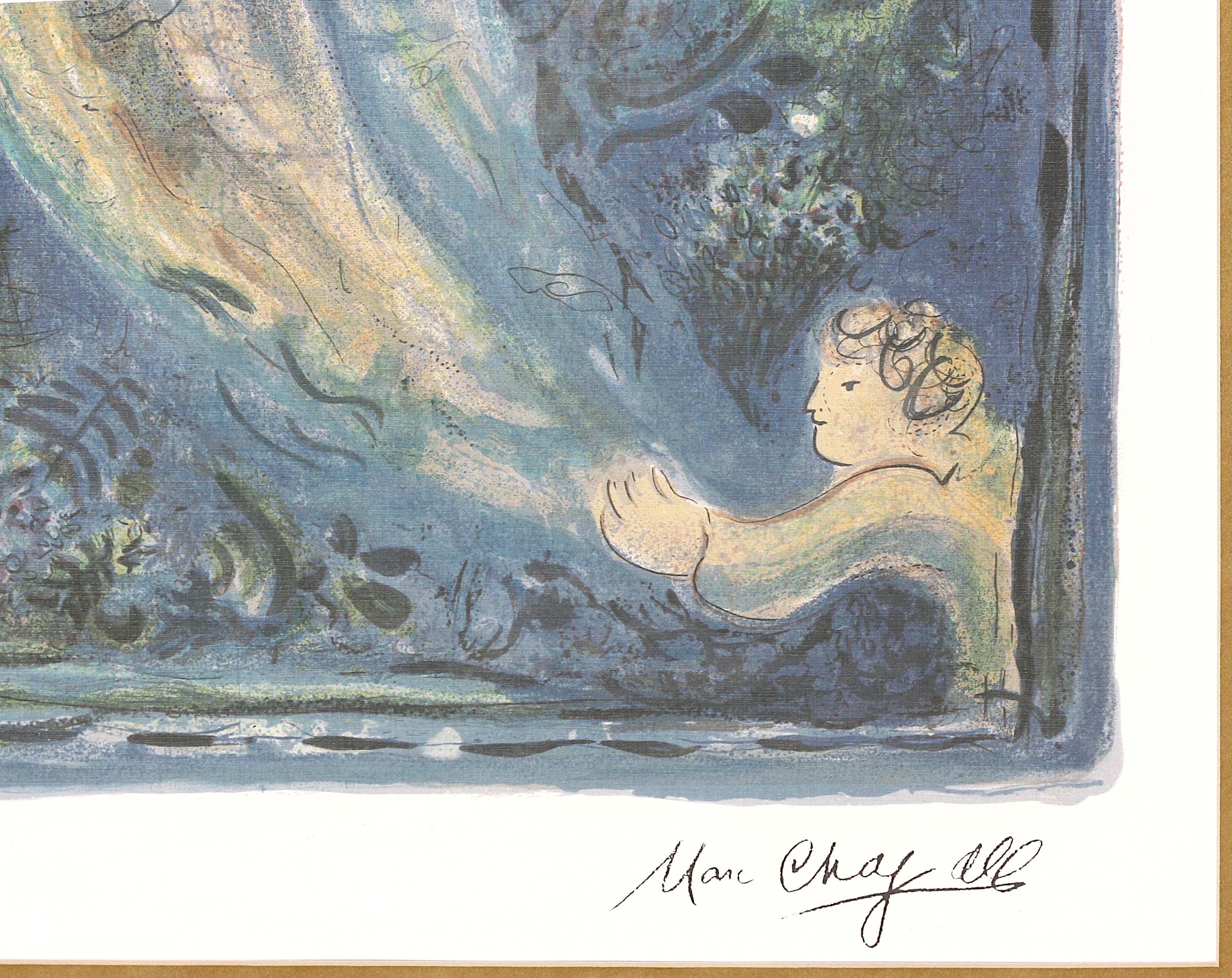 Après, Marc Chagall (russe/français, 1887-1985), Lithographie offset, Le mariage Bon état - En vente à West Palm Beach, FL