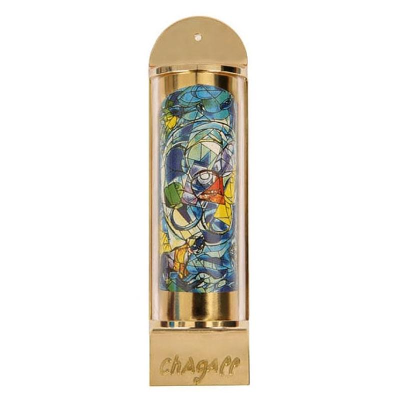 MARC CHAGALL 24K, SET OF 12 TRIBE OF ISRAEL MEZUZAH For Sale 8