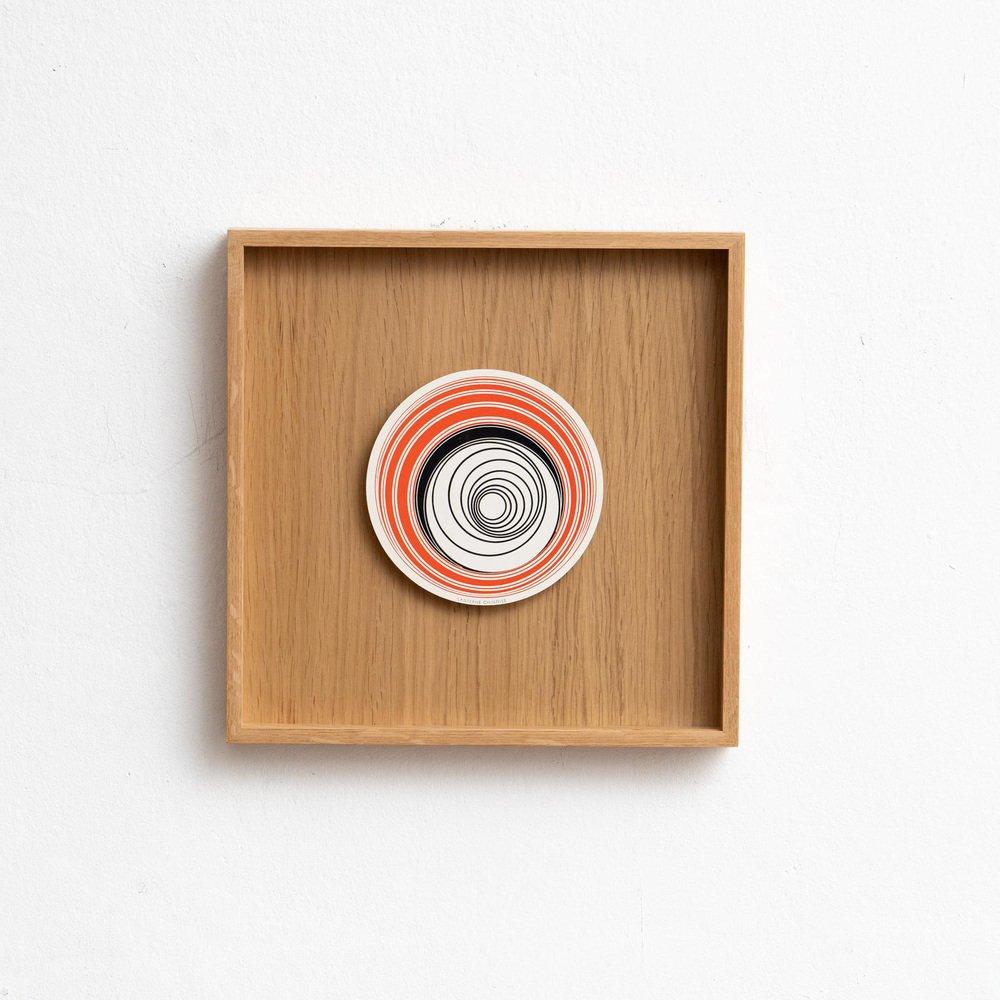 After Marcel Duchamp Rotorelief Print Framed, circa 1980 - Beige Abstract Print by (after) Marcel Duchamp