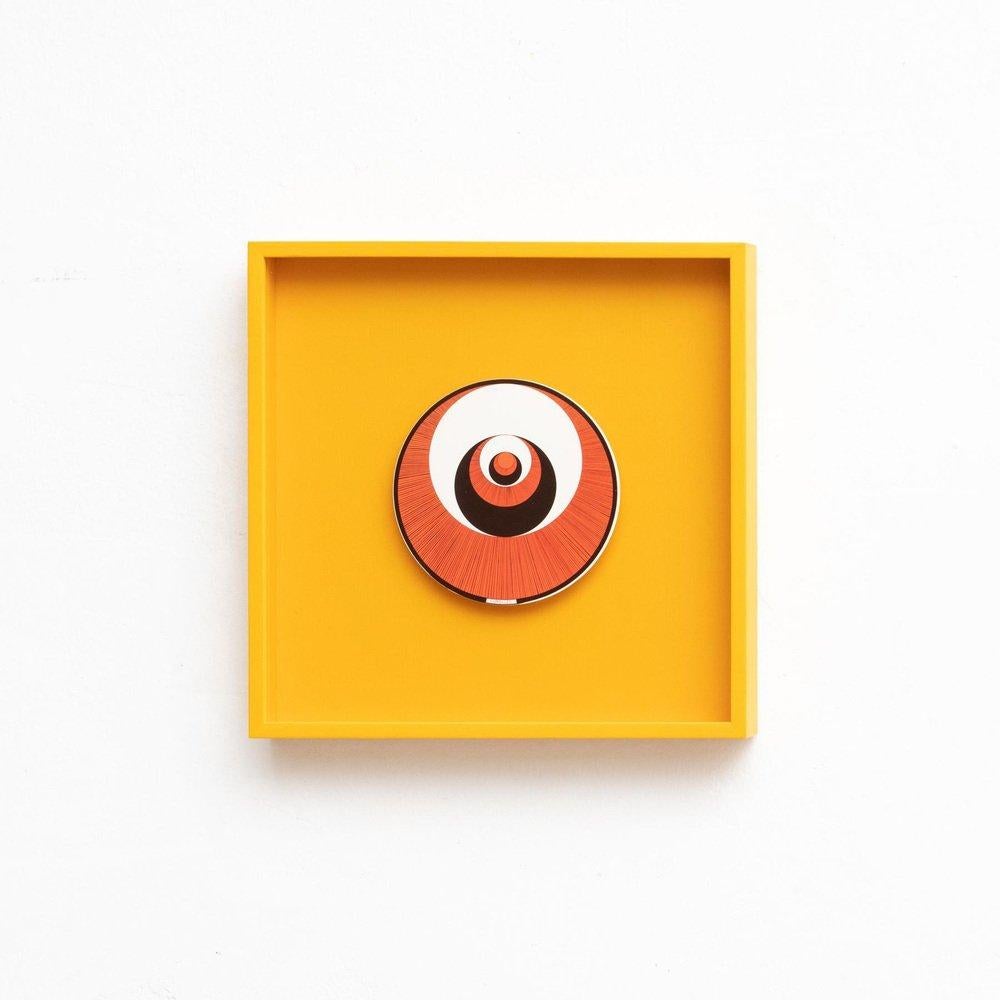 After Marcel Duchamp Rotorelief Print Framed, circa 1980